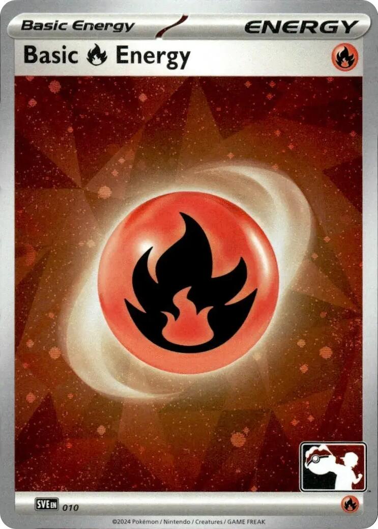 Basic Fire Energy (010) (Cosmos Holo) [Prize Pack Series Seven] | Gamers Paradise
