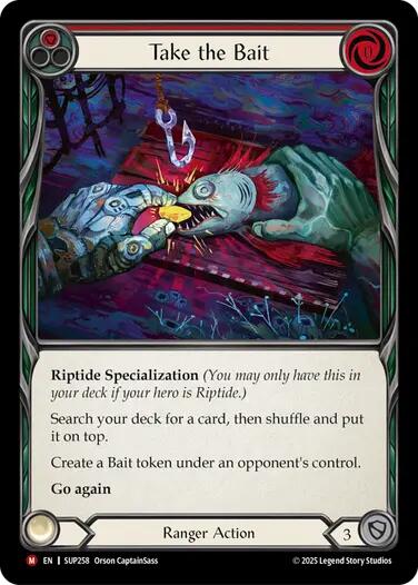 Take the Bait (Red) [SUP258] (Super Slam)  Rainbow Foil | Gamers Paradise