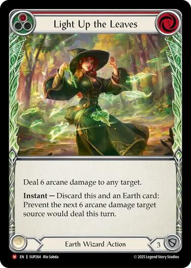 Light Up the Leaves (Red) [SUP264] (Super Slam)  Rainbow Foil | Gamers Paradise