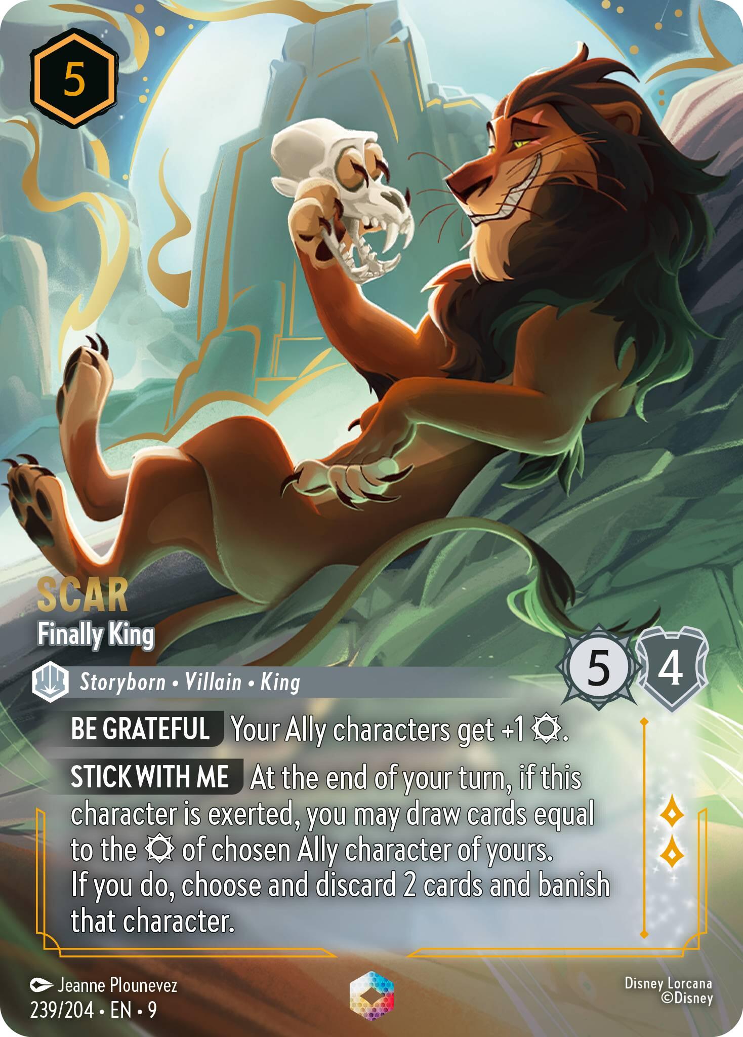 Scar - Finally King (Enchanted) (239/204) [Fabled] | Gamers Paradise