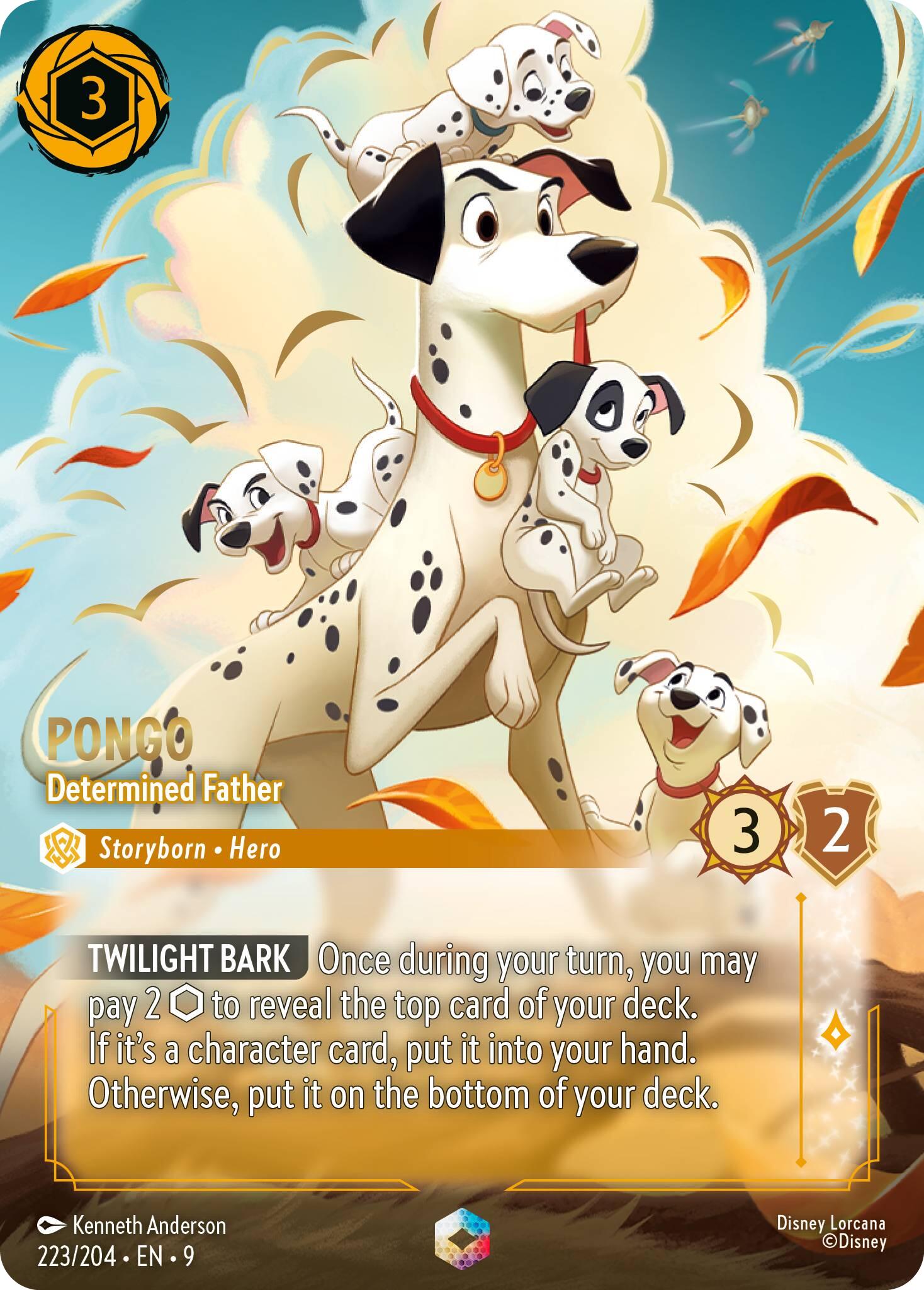 Pongo - Determined Father (Enchanted) (223/204) [Fabled] | Gamers Paradise