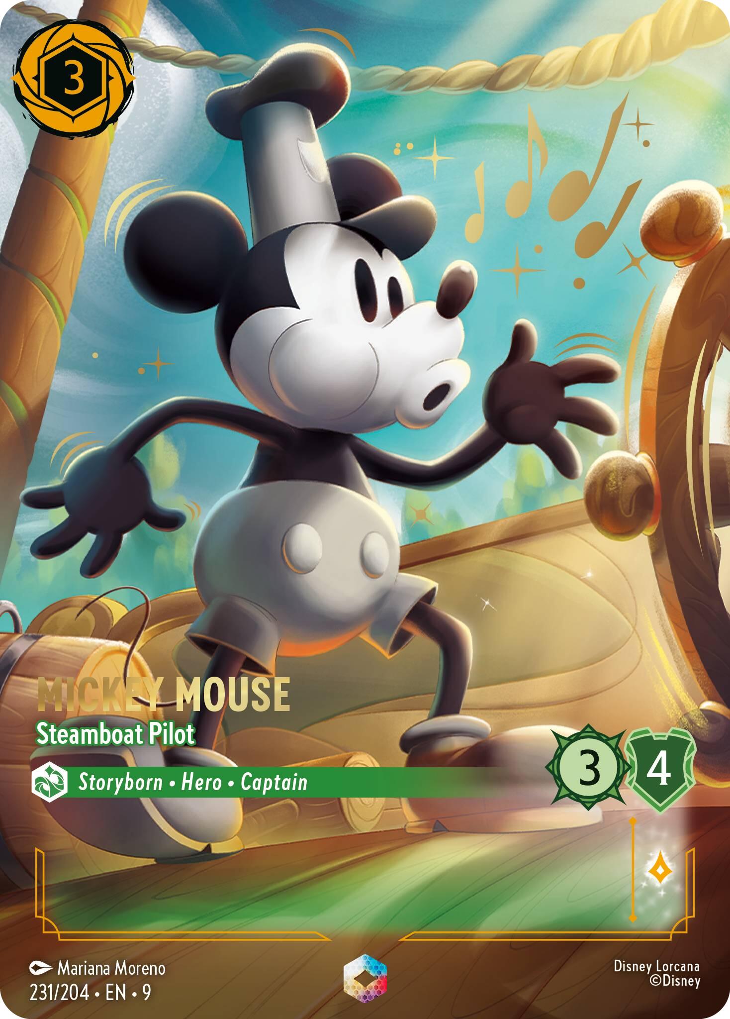 Mickey Mouse - Steamboat Pilot (Enchanted) (231/204) [Fabled] | Gamers Paradise