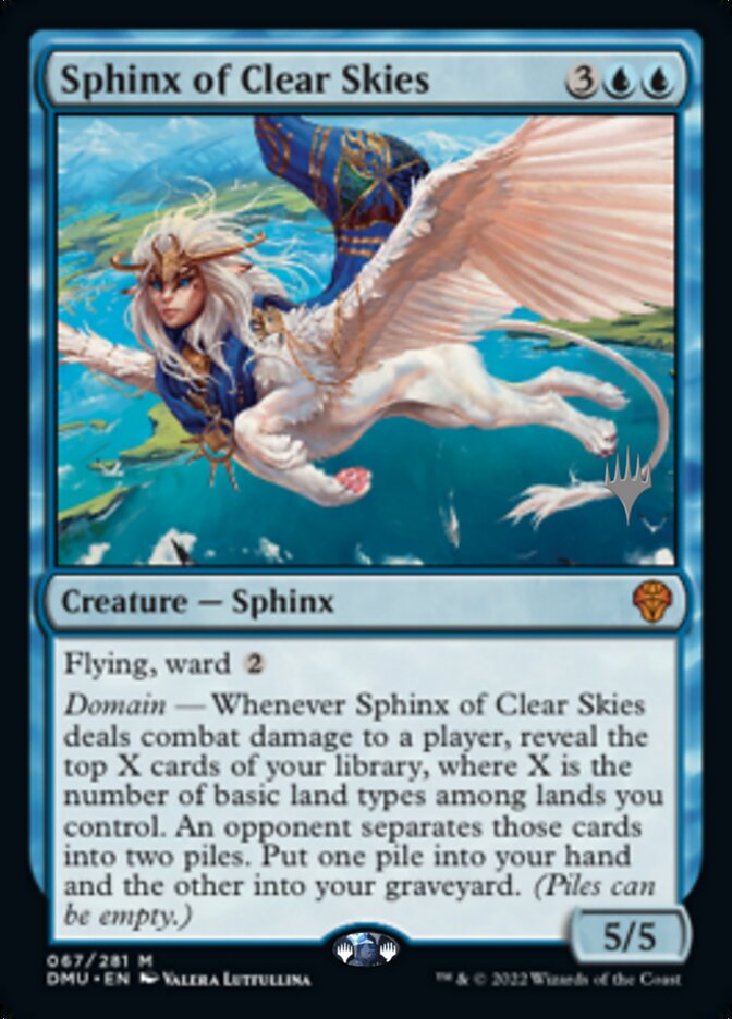 Sphinx of Clear Skies (Promo Pack) [Dominaria United Promos] | Gamers Paradise