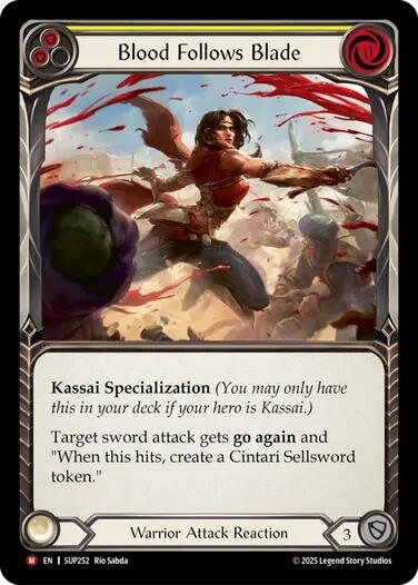 Blood Follows Blade [SUP252] (Super Slam)  Rainbow Foil | Gamers Paradise
