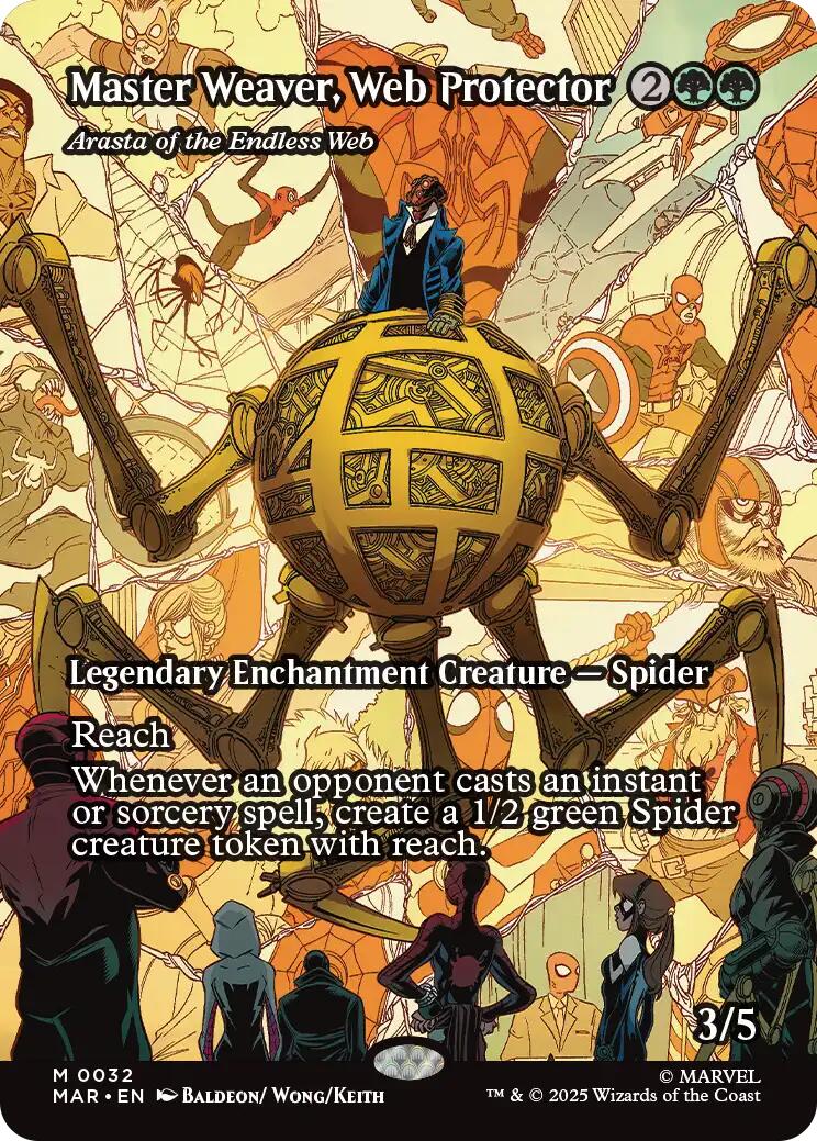 Master Weaver, Web Protector - Arasta of the Endless Web (Borderless) [Marvel's Spider-Man: Eternal-Legal] | Gamers Paradise