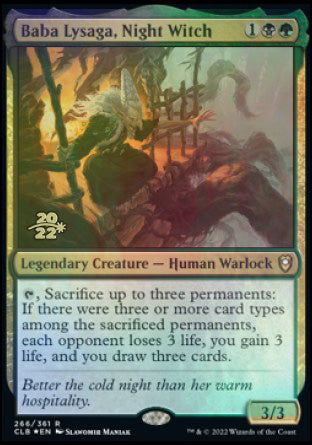 Baba Lysaga, Night Witch [Commander Legends: Battle for Baldur's Gate Prerelease Promos] | Gamers Paradise