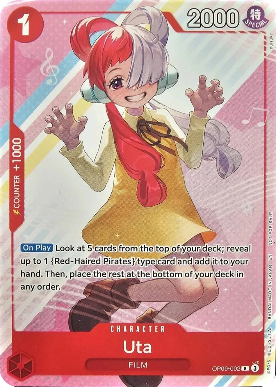 Uta (Welcome Pack Vol. 2) [One Piece Promotion Cards] | Gamers Paradise