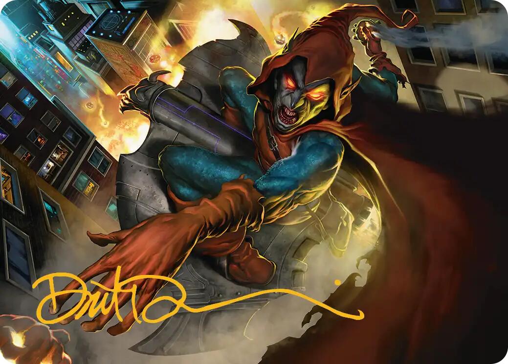 Hobgoblin, Mantled Marauder Art Card (Gold-Stamped Signature) [Marvel's Spider-Man Art Series] | Gamers Paradise