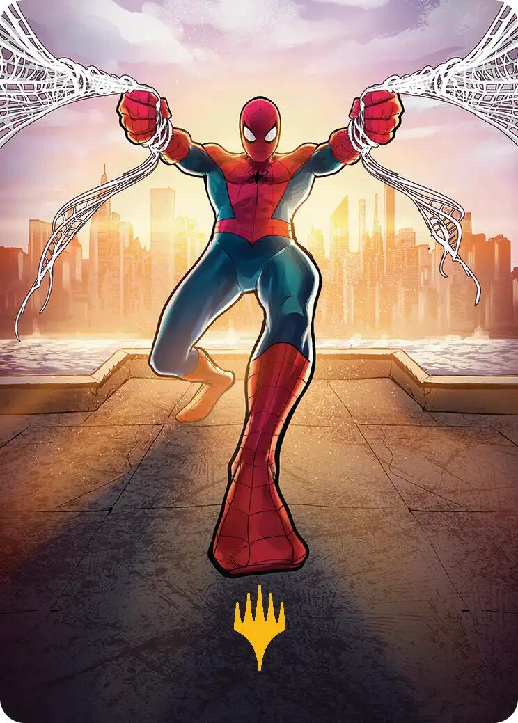 Amazing Spider-Man Art Card (36/54) (Gold-Stamped Planeswalker Symbol) [Marvel's Spider-Man Art Series] | Gamers Paradise