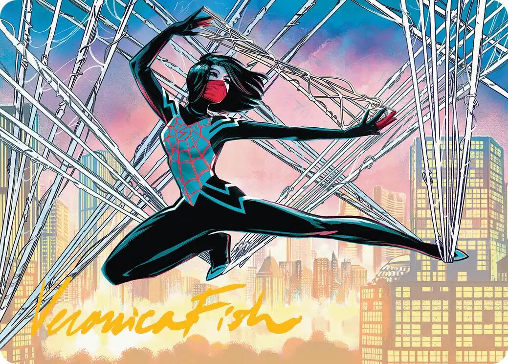 Silk, Web Weaver Art Card (39/54) (Gold-Stamped Signature) [Marvel's Spider-Man Art Series] | Gamers Paradise