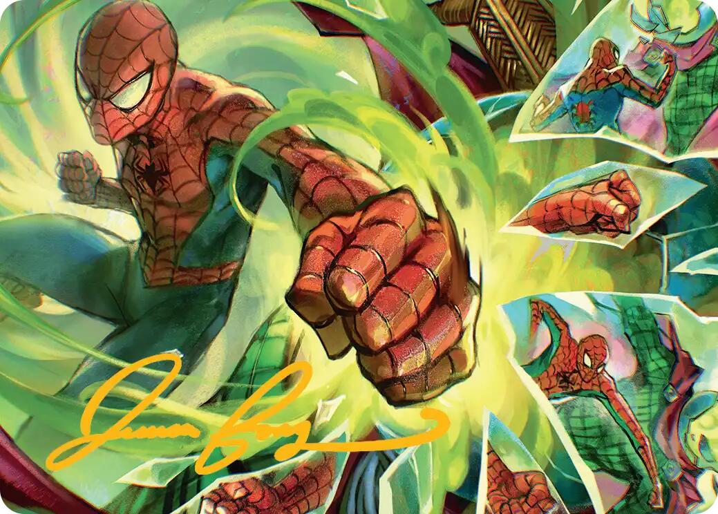 Kapow! Art Card (Gold-Stamped Signature) [Marvel's Spider-Man Art Series] | Gamers Paradise