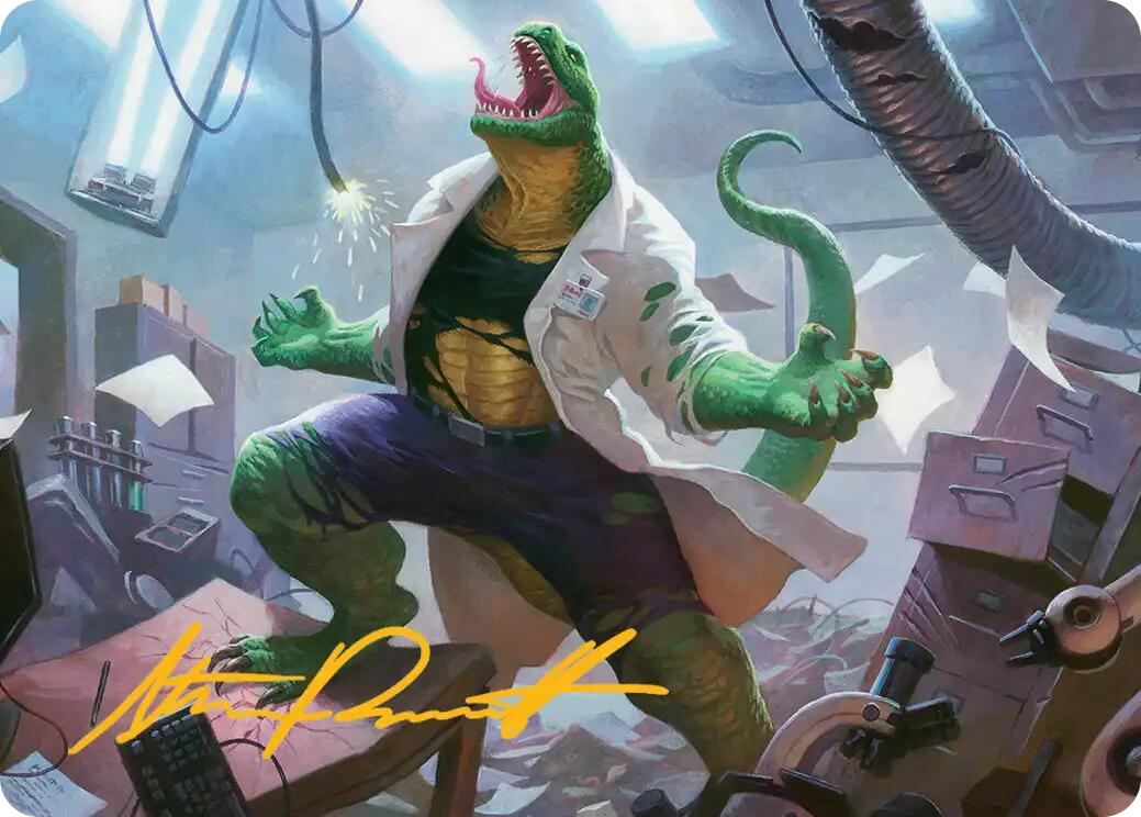Lizard, Connors's Curse Art Card (Gold-Stamped Signature) [Marvel's Spider-Man Art Series] | Gamers Paradise