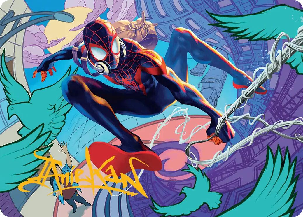 Spider-Man, Brooklyn Visionary Art Card (Gold-Stamped Signature) [Marvel's Spider-Man Art Series] | Gamers Paradise