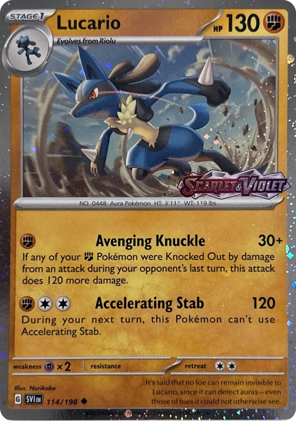 Lucario (114/198) (Scarely & Violet Stamp) [Miscellaneous Cards] | Gamers Paradise