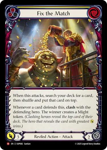 Fix the Match [SUP082] (Super Slam)  Rainbow Foil | Gamers Paradise