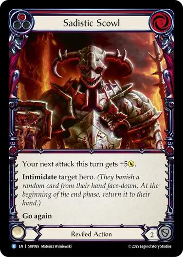 Sadistic Scowl [SUP095] (Super Slam)  Rainbow Foil | Gamers Paradise