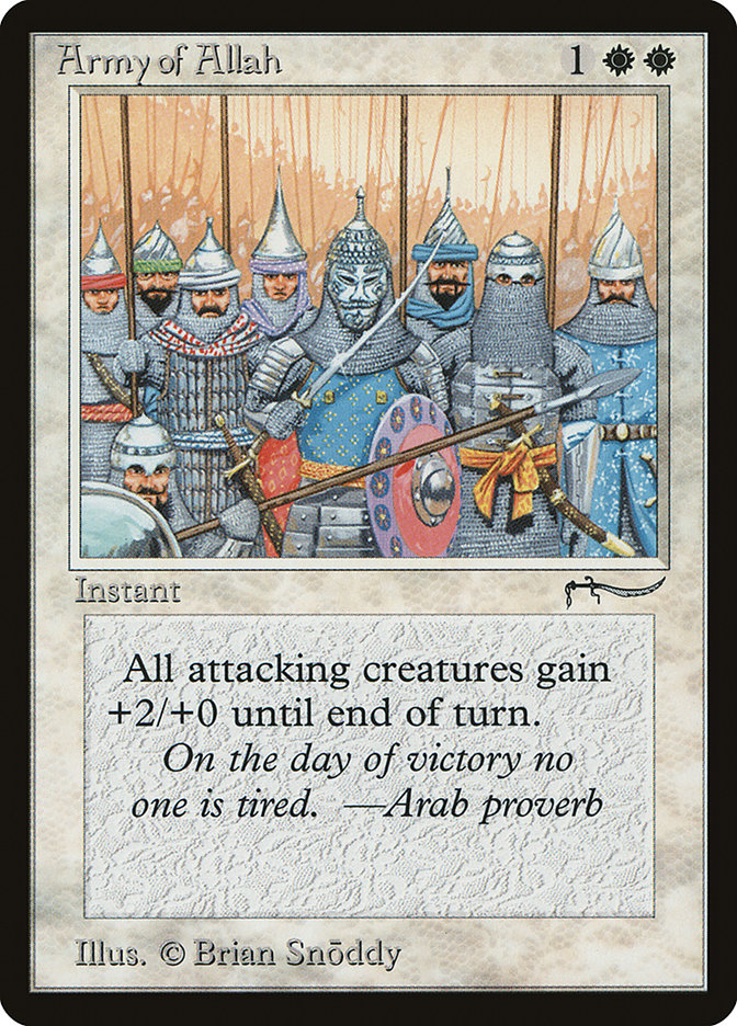 Army of Allah (Light Mana Cost) [Arabian Nights] | Gamers Paradise
