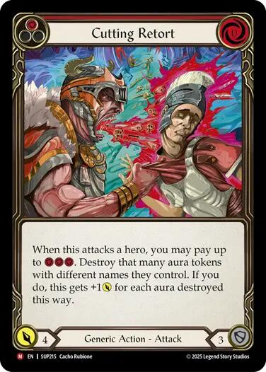 Cutting Retort [SUP215] (Super Slam)  Rainbow Foil | Gamers Paradise