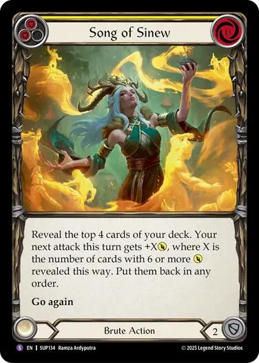 Song of Sinew [SUP134] (Super Slam)  Rainbow Foil | Gamers Paradise