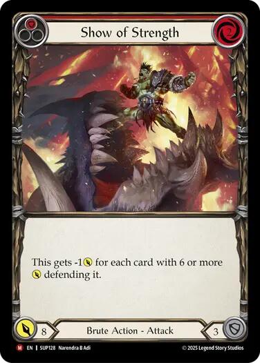 Show of Strength [SUP128] (Super Slam)  Cold Foil | Gamers Paradise