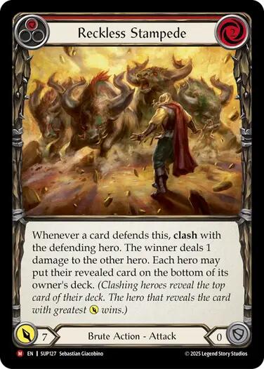 Reckless Stampede [SUP127] (Super Slam)  Rainbow Foil | Gamers Paradise