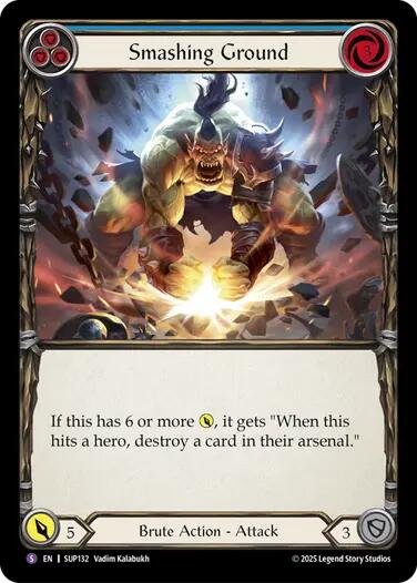 Smashing Ground [SUP132] (Super Slam)  Rainbow Foil | Gamers Paradise