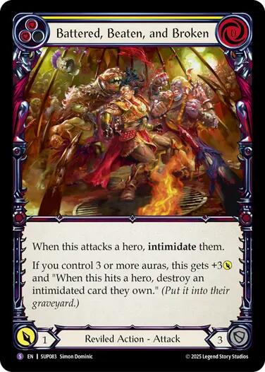 Battered, Beaten, and Broken [SUP083] (Super Slam)  Rainbow Foil | Gamers Paradise