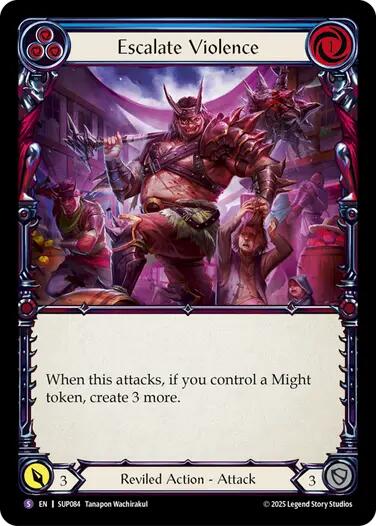 Escalate Violence [SUP084] (Super Slam)  Rainbow Foil | Gamers Paradise