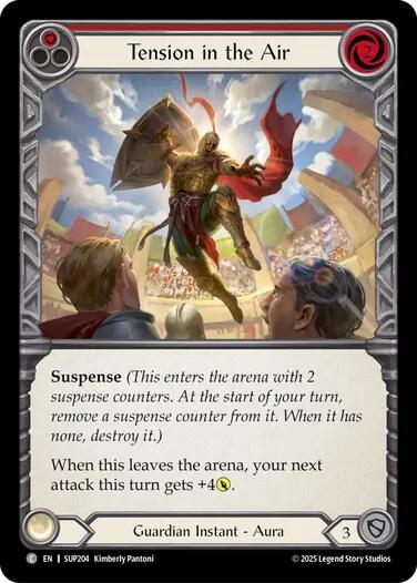 Tension in the Air (Red) [SUP204] (Super Slam)  Rainbow Foil | Gamers Paradise