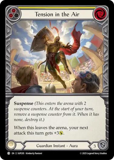 Tension in the Air (Yellow) [SUP205] (Super Slam)  Rainbow Foil | Gamers Paradise