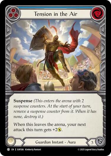 Tension in the Air (Blue) [SUP206] (Super Slam)  Rainbow Foil | Gamers Paradise