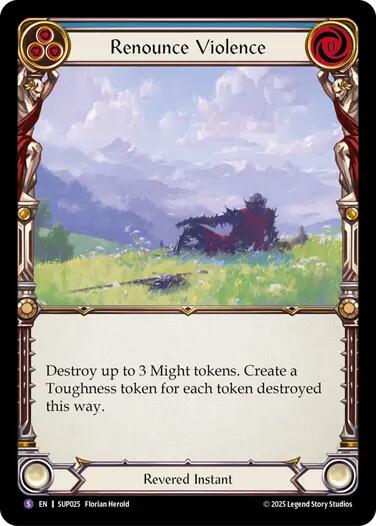 Renounce Violence [SUP025] (Super Slam)  Rainbow Foil | Gamers Paradise