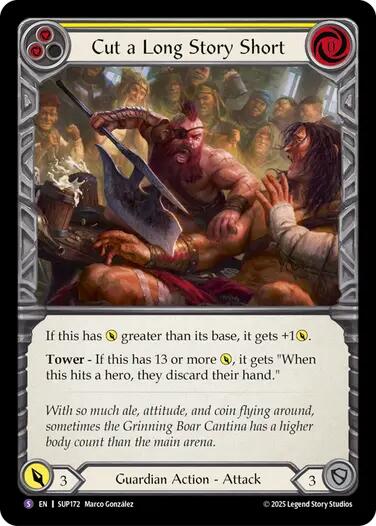 Cut a Long Story Short [SUP172] (Super Slam)  Rainbow Foil | Gamers Paradise