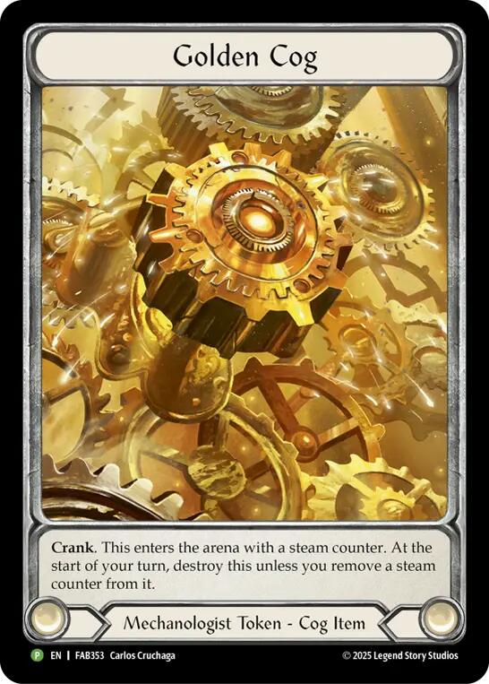 Golden Cog (FAB353) [FAB353] (Promo)  Cold Foil | Gamers Paradise
