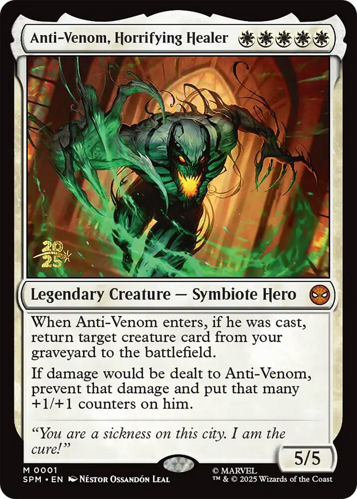 Anti-Venom, Horrifying Healer [Marvel's Spider-Man Prerelease Promos] | Gamers Paradise