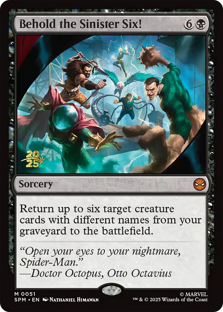Behold the Sinister Six! [Marvel's Spider-Man Prerelease Promos] | Gamers Paradise