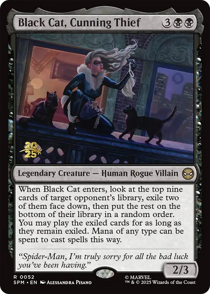 Black Cat, Cunning Thief [Marvel's Spider-Man Prerelease Promos] | Gamers Paradise