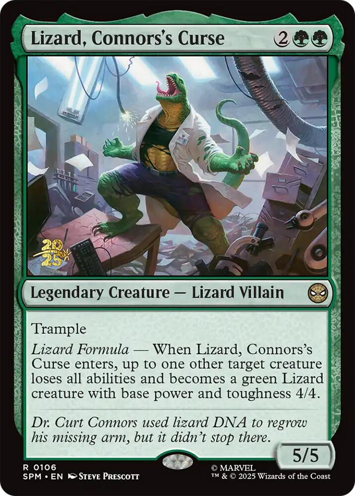 Lizard, Connors's Curse [Marvel's Spider-Man Prerelease Promos] | Gamers Paradise