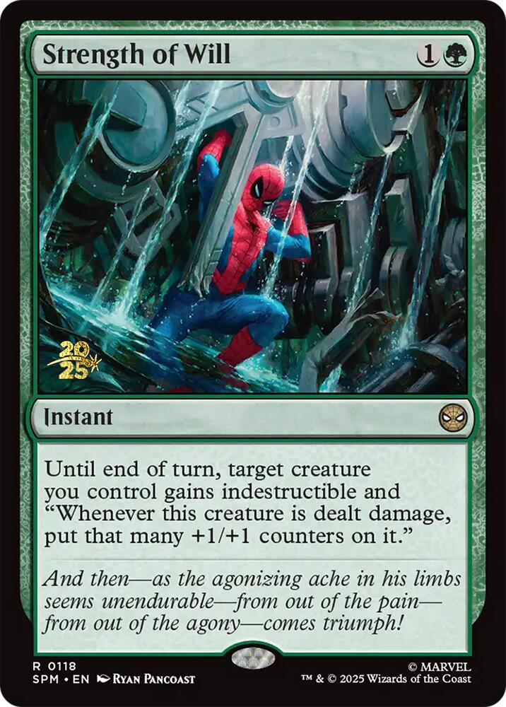 Strength of Will [Marvel's Spider-Man Prerelease Promos] | Gamers Paradise