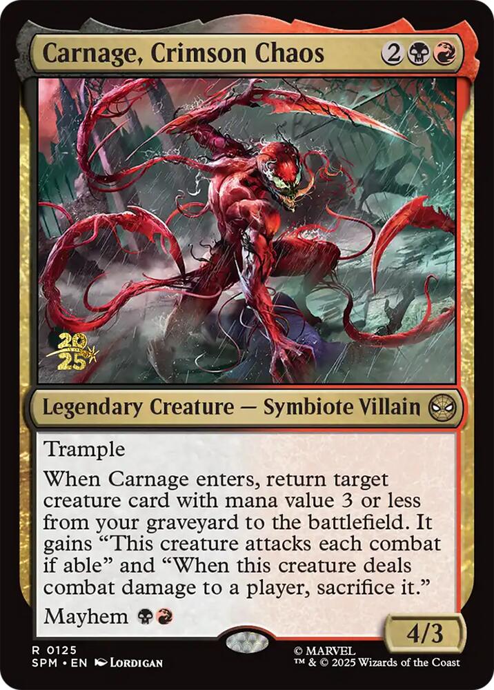 Carnage, Crimson Chaos [Marvel's Spider-Man Prerelease Promos] | Gamers Paradise