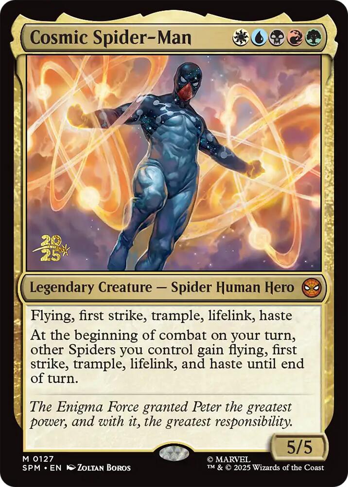 Cosmic Spider-Man [Marvel's Spider-Man Prerelease Promos] | Gamers Paradise