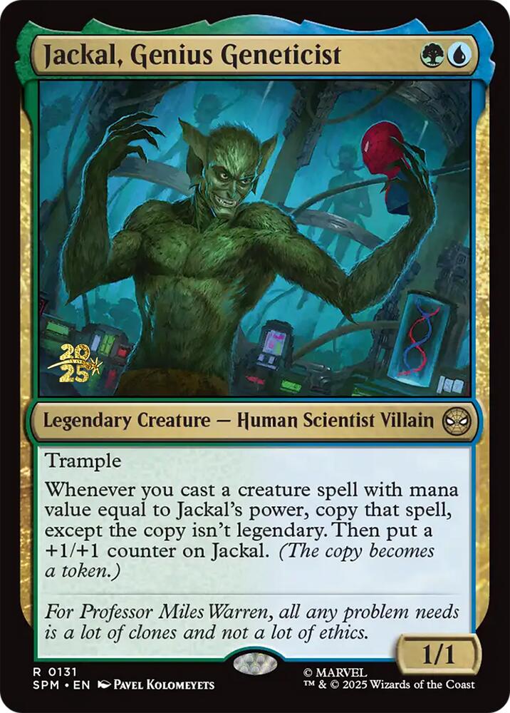 Jackal, Genius Geneticist [Marvel's Spider-Man Prerelease Promos] | Gamers Paradise