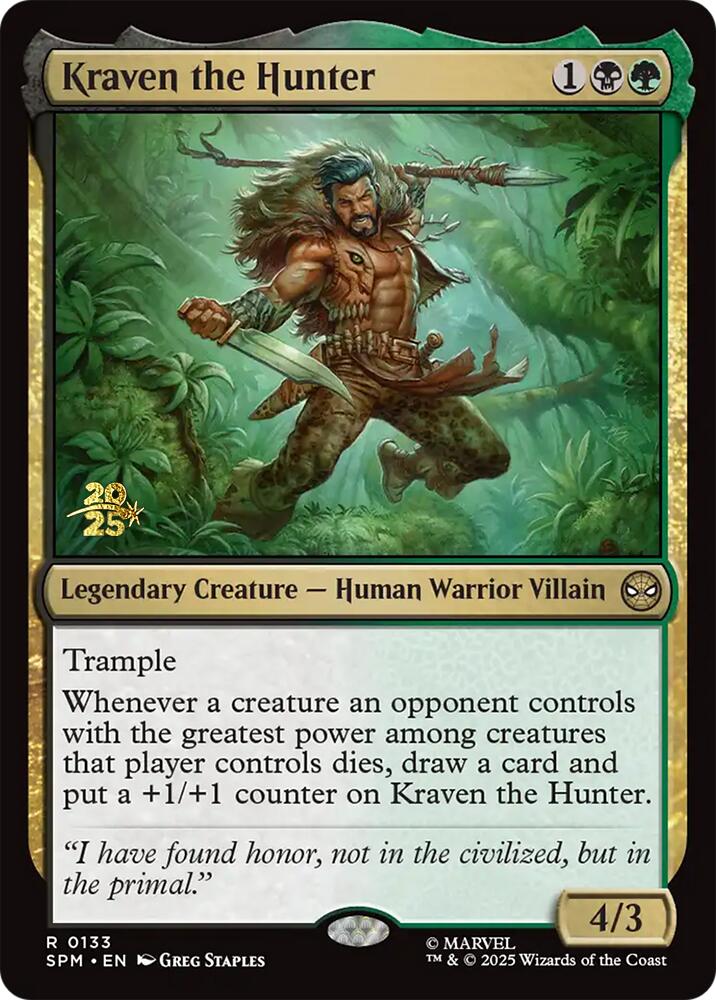 Kraven the Hunter [Marvel's Spider-Man Prerelease Promos] | Gamers Paradise
