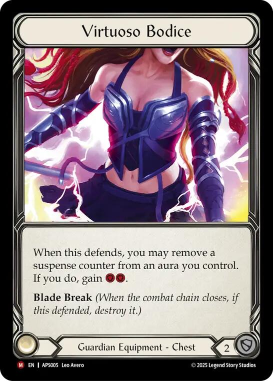 Virtuoso Bodice [APS005] (Armory Deck: Pleiades)  Rainbow Foil | Gamers Paradise