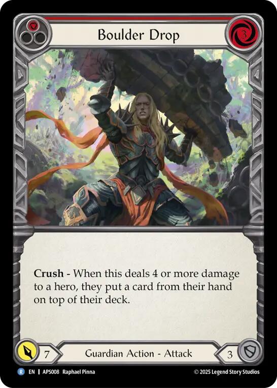 Boulder Drop (Red) [APS008] (Armory Deck: Pleiades) | Gamers Paradise