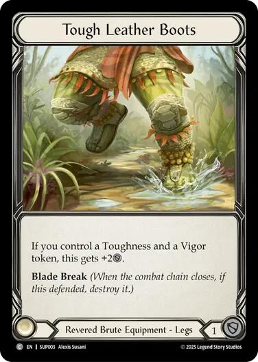 Tough Leather Boots (Cold Foil) [SUP003] (Super Slam)  Cold Foil | Gamers Paradise