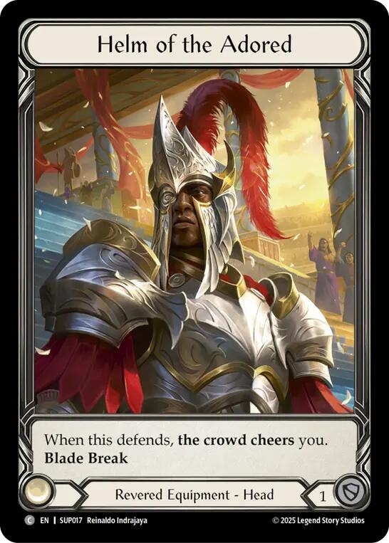 Helm of the Adored (Extended Art Cold Foil) [SUP017] (Super Slam)  Cold Foil | Gamers Paradise