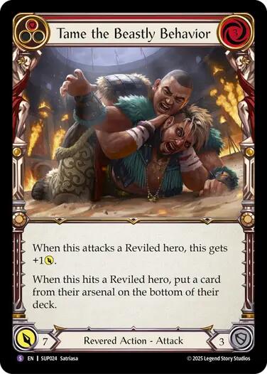 Tame the Beastly Behavior [SUP024] (Super Slam)  Rainbow Foil | Gamers Paradise