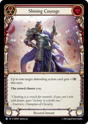 Shining Courage [SUP034] (Super Slam)  Rainbow Foil | Gamers Paradise