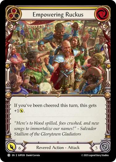 Empowering Ruckus [SUP039] (Super Slam)  Rainbow Foil | Gamers Paradise